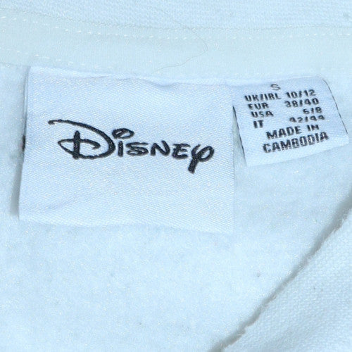 Womens UK Size S Disney White Pullover Sweatshirt