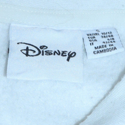 Womens UK Size S Disney White Pullover Sweatshirt