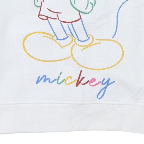 Womens UK Size S Disney White Pullover Sweatshirt
