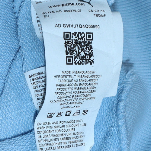 Womens UK Size M PUMA Blue Pullover Hoodie