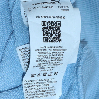 Womens UK Size M PUMA Blue Pullover Hoodie