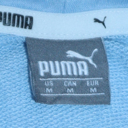 Womens UK Size M PUMA Blue Pullover Hoodie