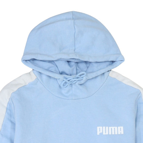 Womens UK Size M PUMA Blue Pullover Hoodie
