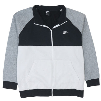 Mens UK Size 2XL Nike Black Full Zip Sweatshirt
