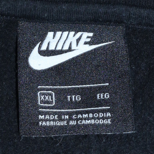 Mens UK Size 2XL Nike Black Full Zip Sweatshirt