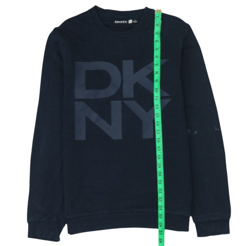Mens UK Size M DKNY Blue Pullover Sweatshirt