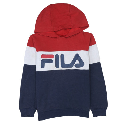 Teens UK Size 14 Slim FILA Multicoloured Pullover Hoodie