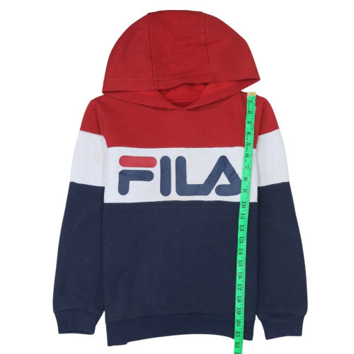 Teens UK Size 14 Slim FILA Multicoloured Pullover Hoodie