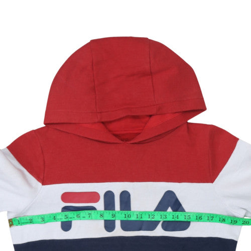 Teens UK Size 14 Slim FILA Multicoloured Pullover Hoodie