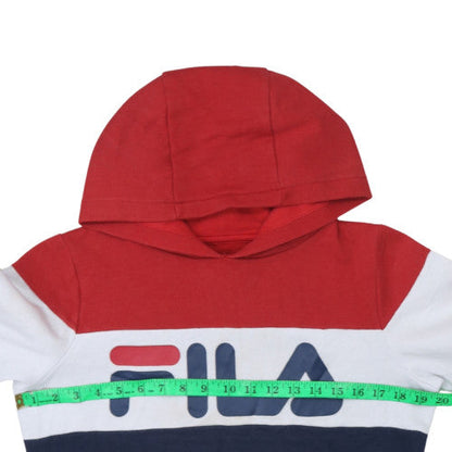 Teens UK Size 14 Slim FILA Multicoloured Pullover Hoodie