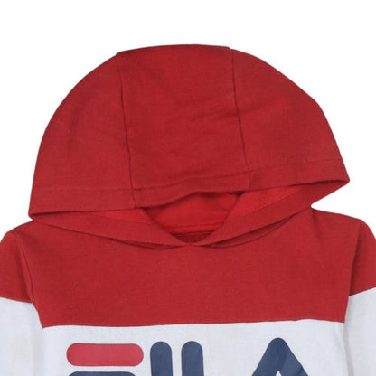 Teens UK Size 14 Slim FILA Multicoloured Pullover Hoodie