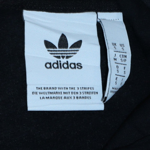 Mens UK Size S adidas Black Pullover Hoodie