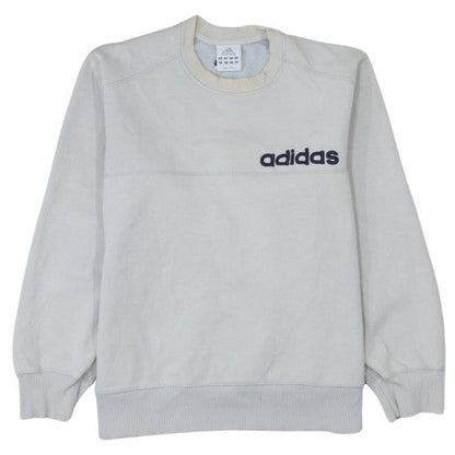 Mens UK Size L adidas White Pullover Sweatshirt