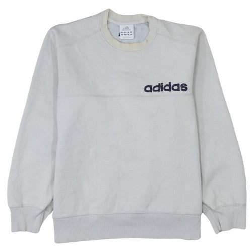 Mens UK Size L adidas White Pullover Sweatshirt