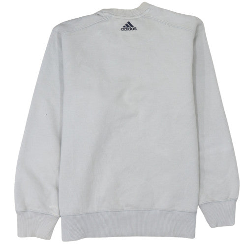 Mens UK Size L adidas White Pullover Sweatshirt