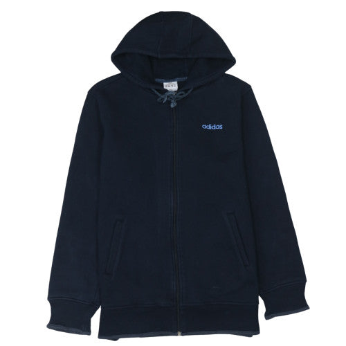 Mens UK Size 2XL adidas Blue Full Zip Hoodie
