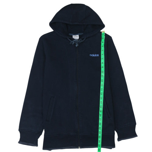Mens UK Size 2XL adidas Blue Full Zip Hoodie