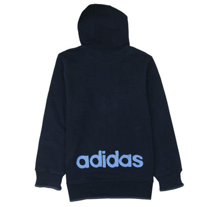 Mens UK Size 2XL adidas Blue Full Zip Hoodie