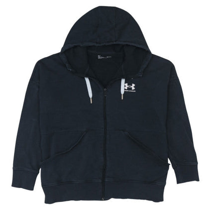 Mens UK Size L Under armour Black Full Zip Hoodie