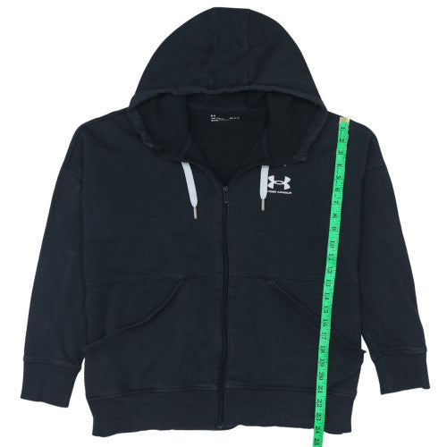 Mens UK Size L Under armour Black Full Zip Hoodie