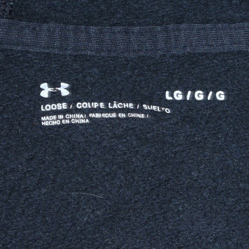 Mens UK Size L Under armour Black Full Zip Hoodie