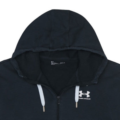 Mens UK Size L Under armour Black Full Zip Hoodie