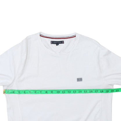 Mens UK Size M Tommy Hilfiger White Pullover Sweatshirt