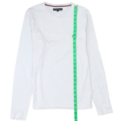 Mens UK Size M Tommy Hilfiger White Pullover Sweatshirt