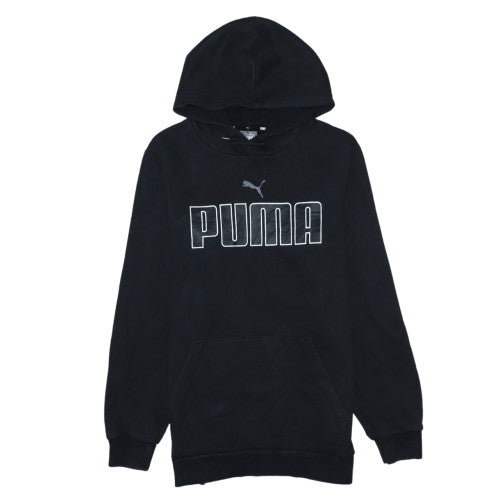 Mens UK Size S PUMA Black Pullover Hoodie