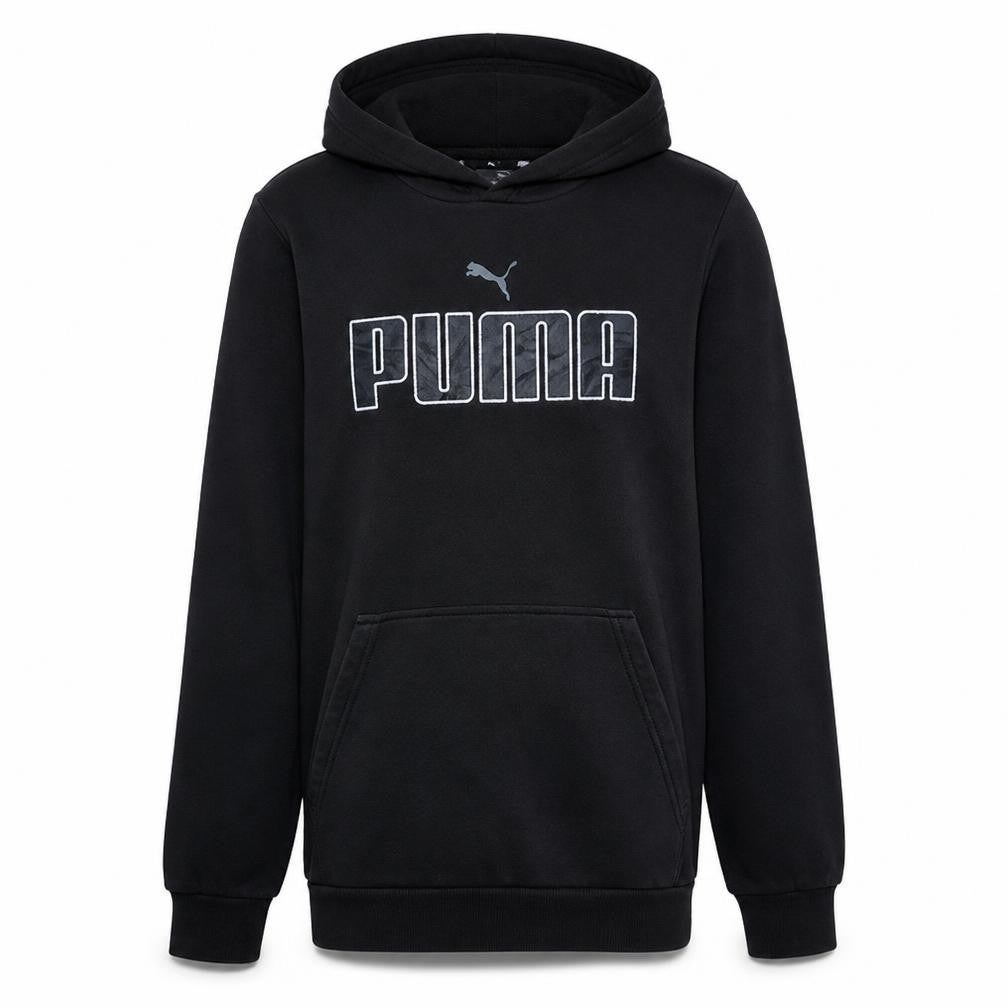 Mens UK Size S PUMA Black Pullover Hoodie