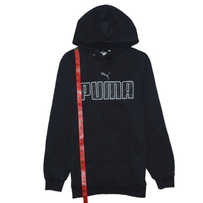 Mens UK Size S PUMA Black Pullover Hoodie