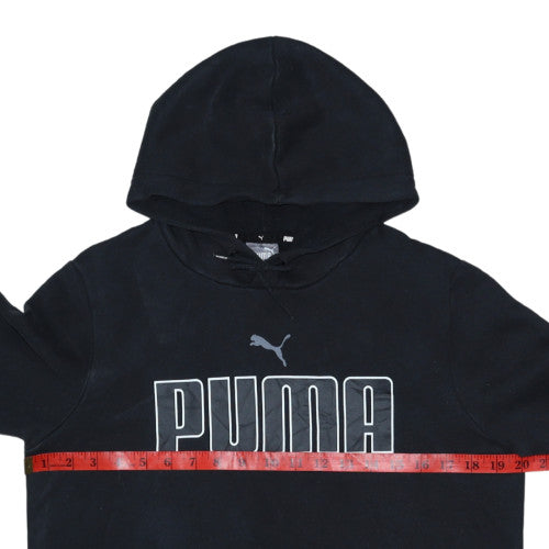Mens UK Size S PUMA Black Pullover Hoodie