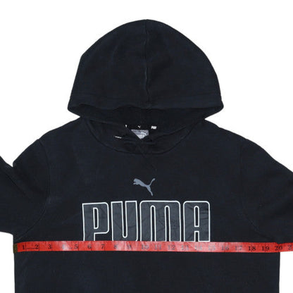 Mens UK Size S PUMA Black Pullover Hoodie