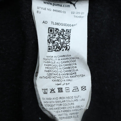 Mens UK Size S PUMA Black Pullover Hoodie
