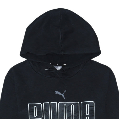 Mens UK Size S PUMA Black Pullover Hoodie