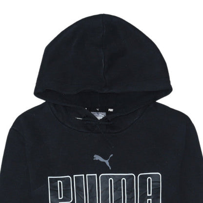 Mens UK Size S PUMA Black Pullover Hoodie