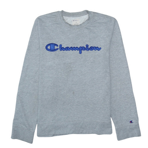 Mens UK Size L Champion Grey Pullover Sweatshirt