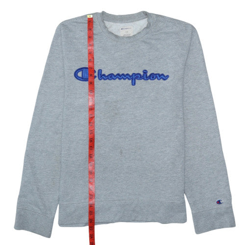 Mens UK Size L Champion Grey Pullover Sweatshirt