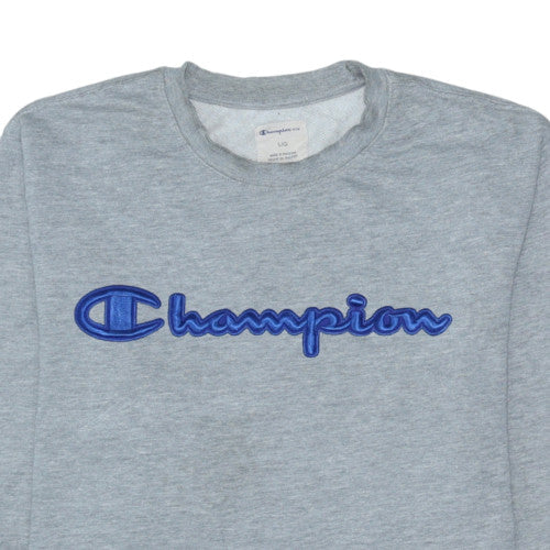 Mens UK Size L Champion Grey Pullover Sweatshirt