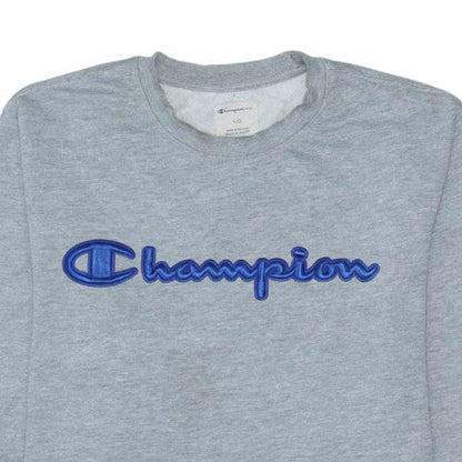 Mens UK Size L Champion Grey Pullover Sweatshirt