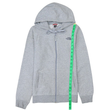 Womens UK Size S The North Face Grey Full Zip Hoodie