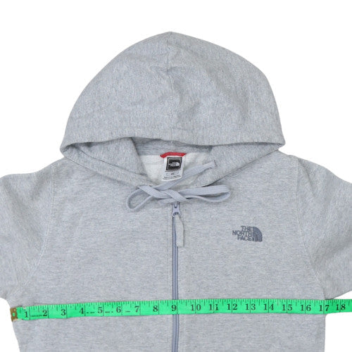 Womens UK Size S The North Face Grey Full Zip Hoodie