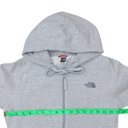 Womens UK Size S The North Face Grey Full Zip Hoodie