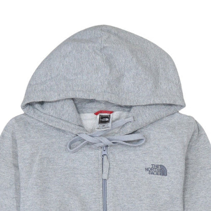 Womens UK Size S The North Face Grey Full Zip Hoodie