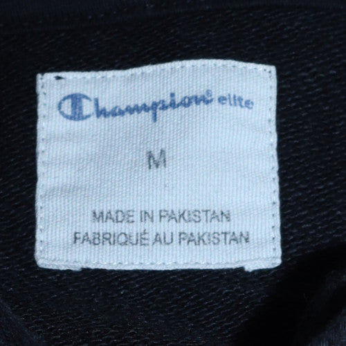 Mens UK Size M Champion Black Pullover Hoodie
