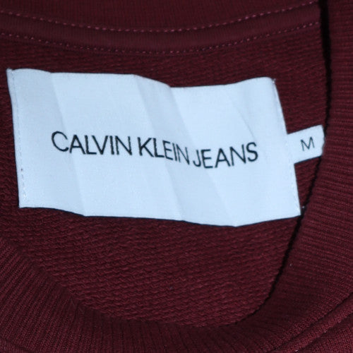 Mens UK Size M Calvin Klein Jeans Red Pullover Sweatshirt