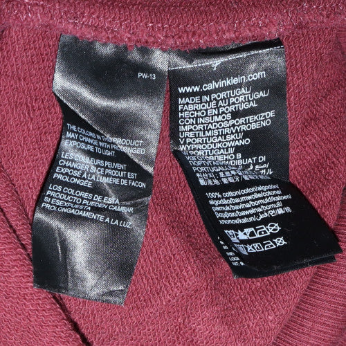 Mens UK Size M Calvin Klein Jeans Red Pullover Sweatshirt