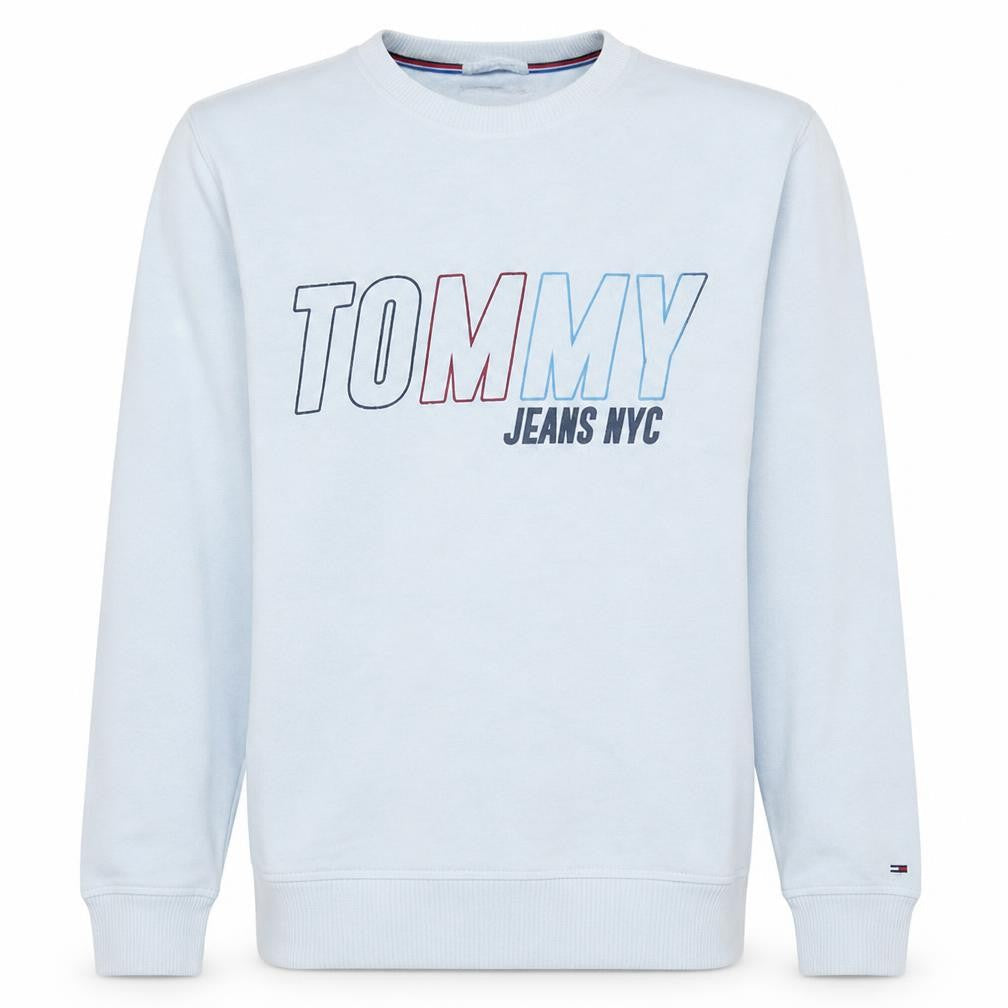 Mens UK Size M Tommy Jeans White Pullover Sweatshirt
