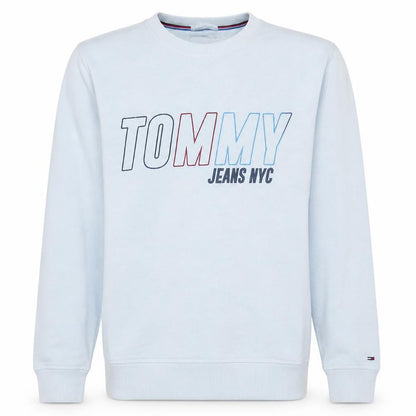 Mens UK Size M Tommy Jeans White Pullover Sweatshirt