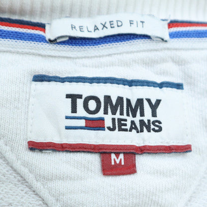 Mens UK Size M Tommy Jeans White Pullover Sweatshirt